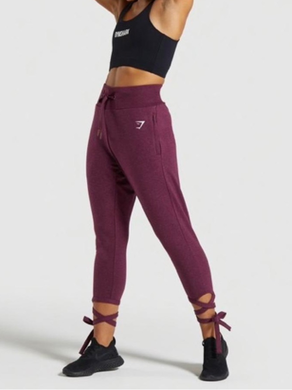Gymshark Women's Plum Tie-Ankle Joggers